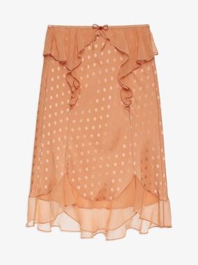 NWT (M) For Love & Lemons Rosebud Glimmer Dot Midi Skirt